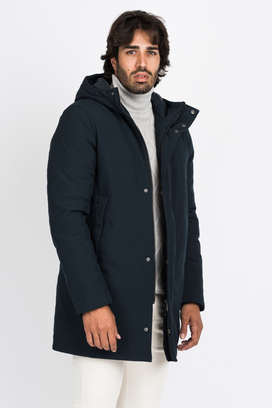 Giubbini Cotton&Silk | Parka Lungo Cappuccio