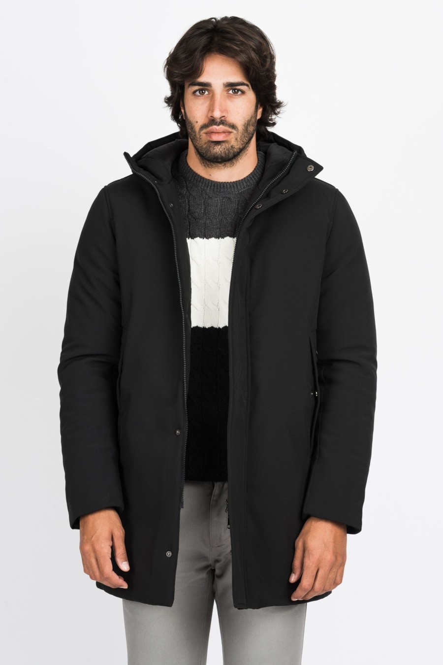 Giubbini Cotton&Silk | Parka Lungo Cappuccio