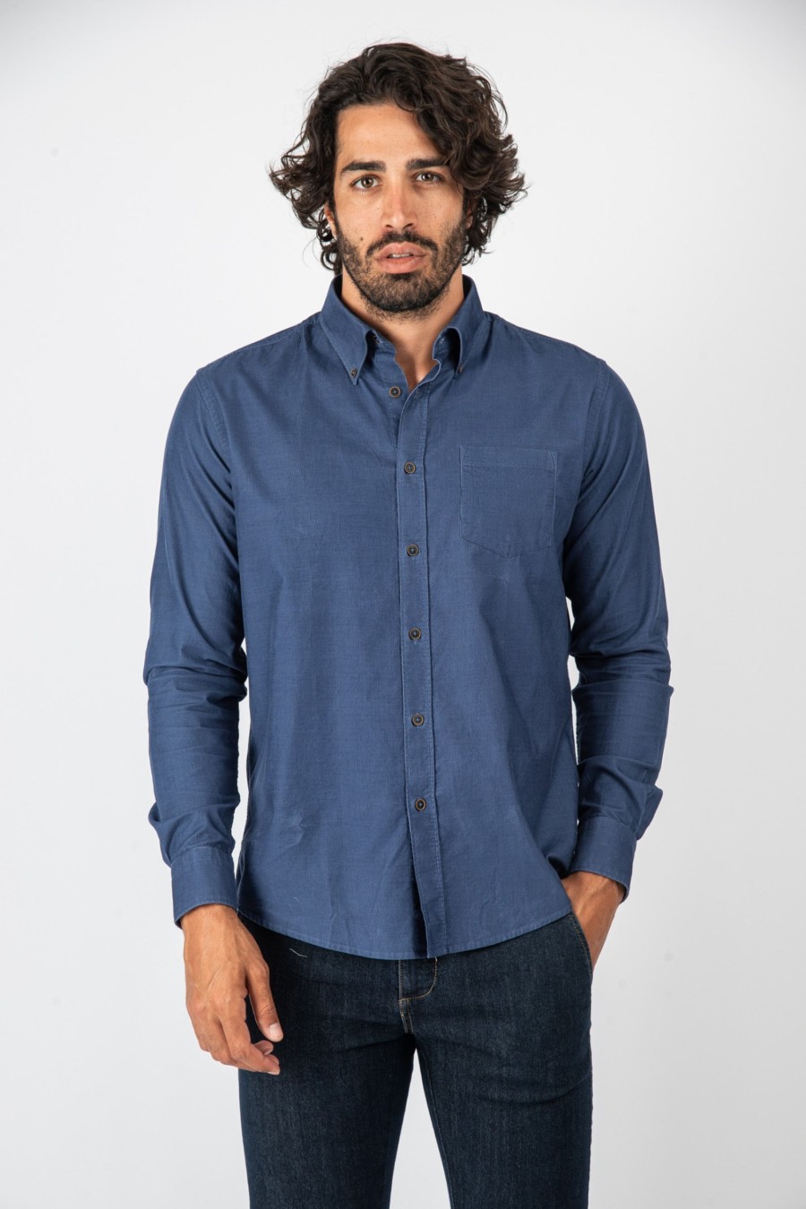 Camicie Cotton&Silk | Camicia Velluto Button Down