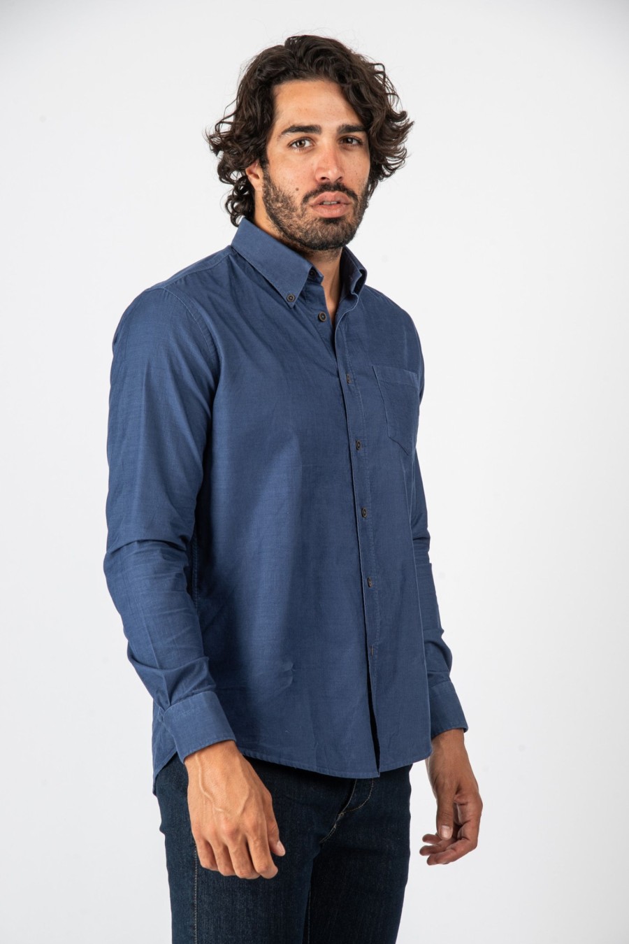 Camicie Cotton&Silk | Camicia Velluto Button Down