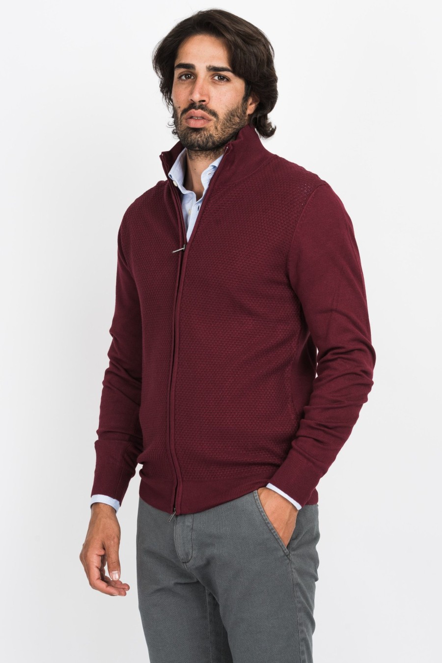 Maglie Cotton&Silk | Cardigan Zip Tramato