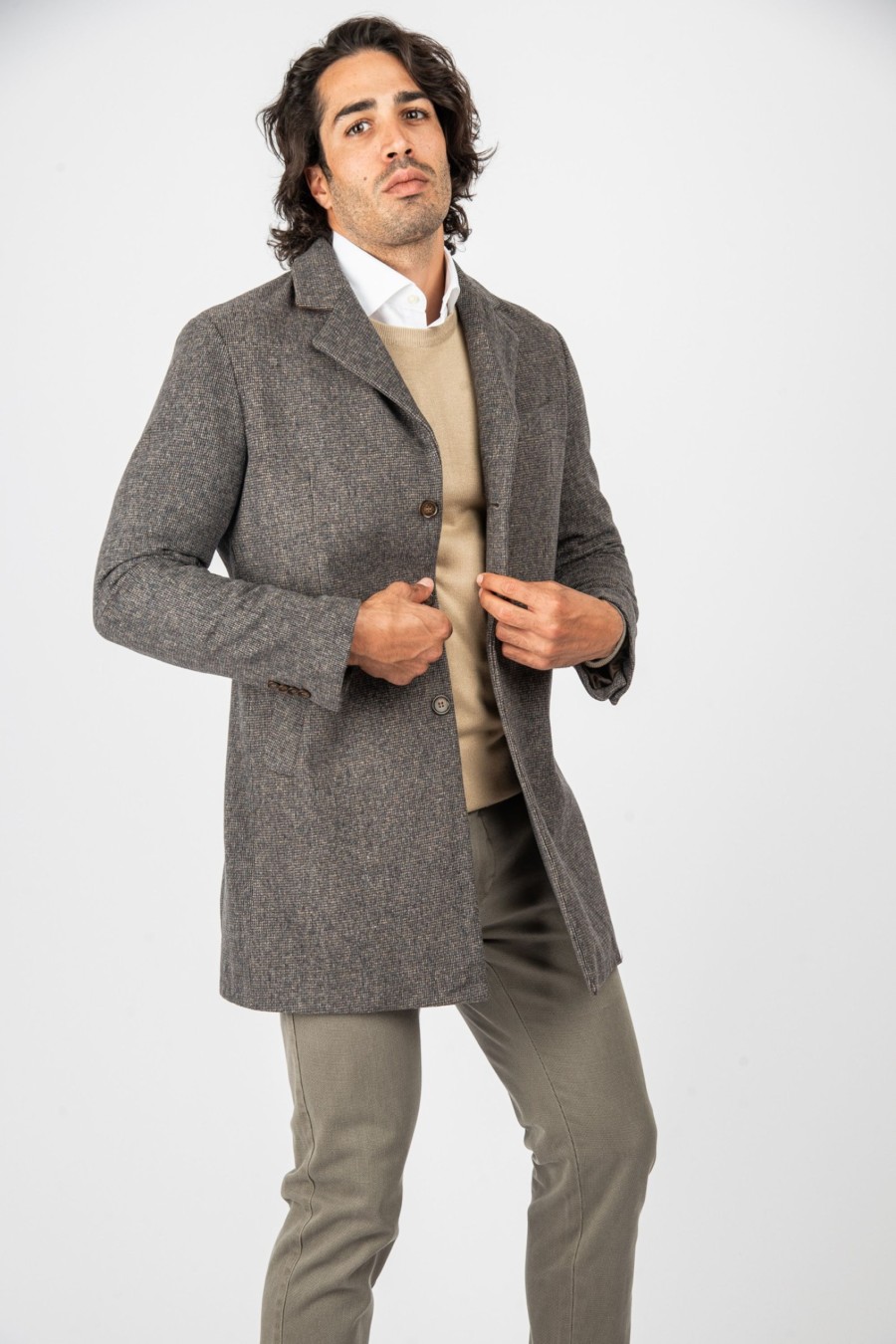 Giacche E Cappotti Cotton&Silk | Cappotto Melange