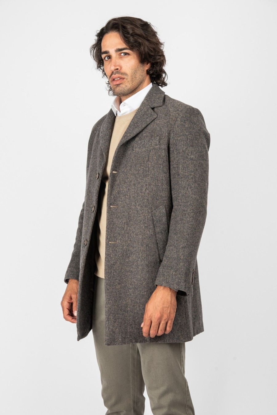 Giacche E Cappotti Cotton&Silk | Cappotto Melange