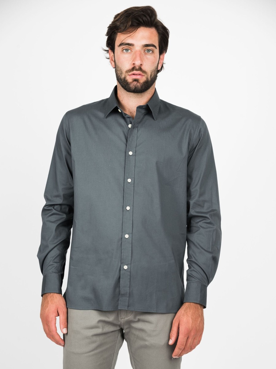 Camicie Cotton&Silk | Camicia Slim Tinta Unita