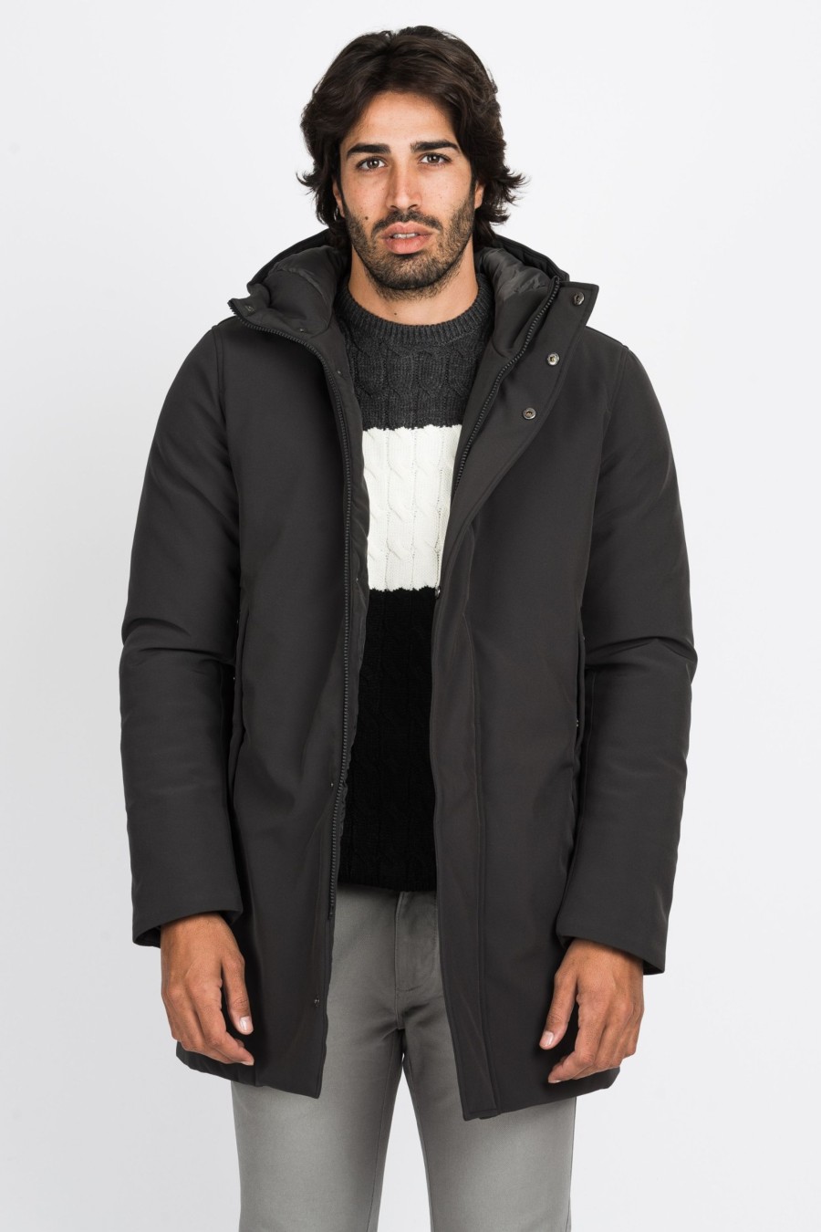 Giubbini Cotton&Silk | Parka Lungo Cappuccio