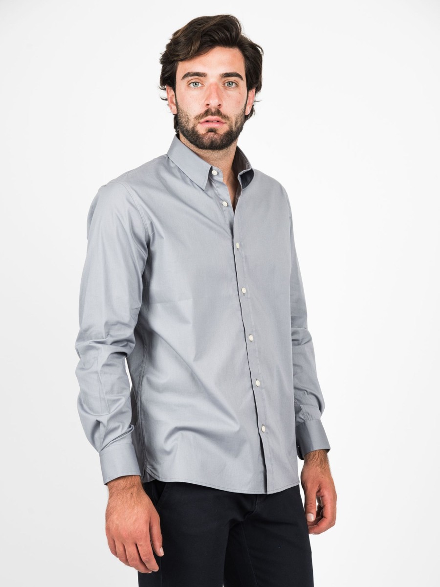 Camicie Cotton&Silk | Camicia Slim Tinta Unita