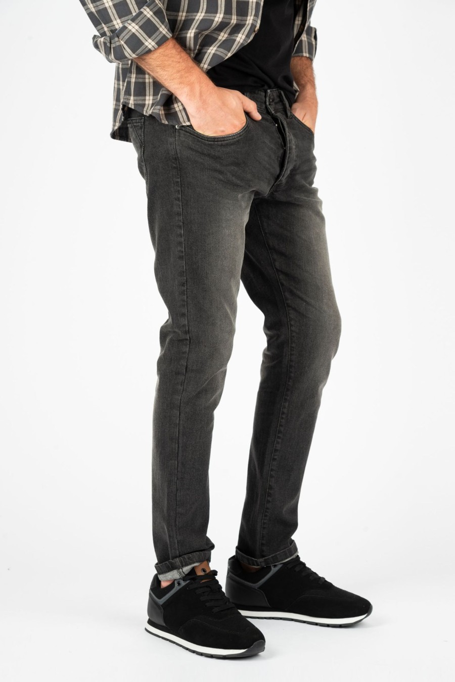 Jeans Cotton&Silk | Jeans Con Sfumature Nero