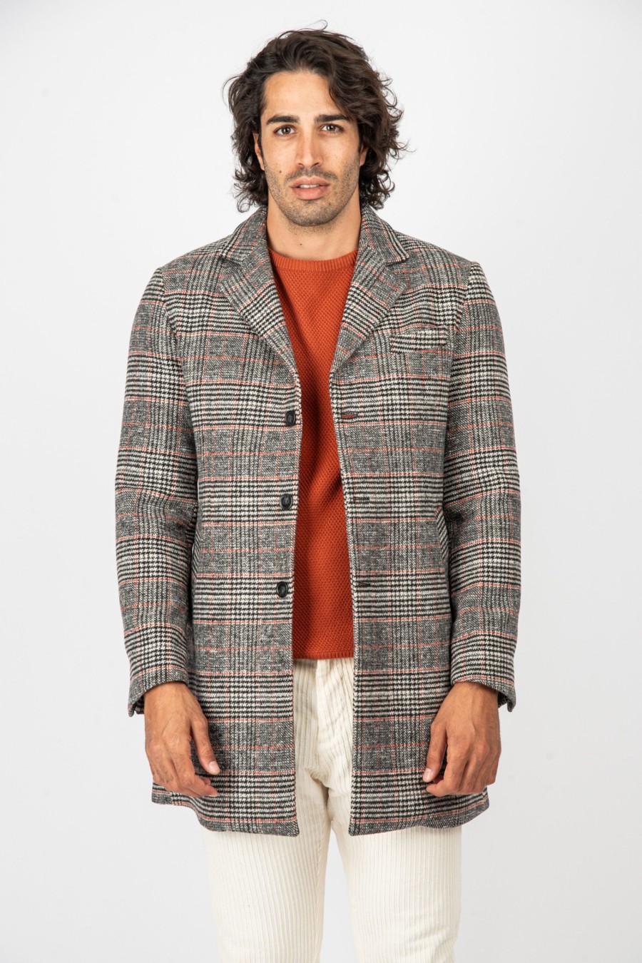 Giacche E Cappotti Cotton&Silk | Cappotto Quadri