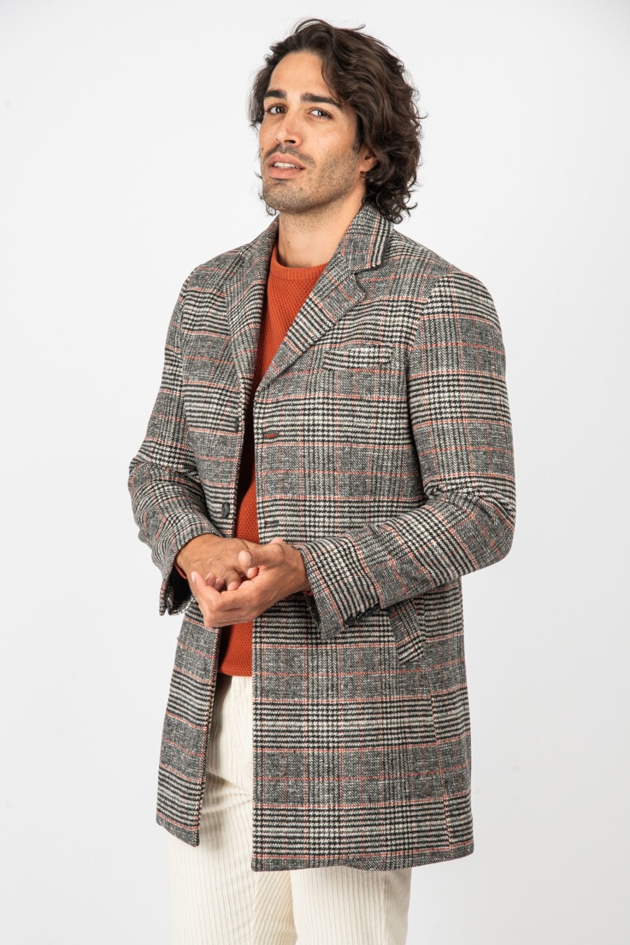 Giacche E Cappotti Cotton&Silk | Cappotto Quadri