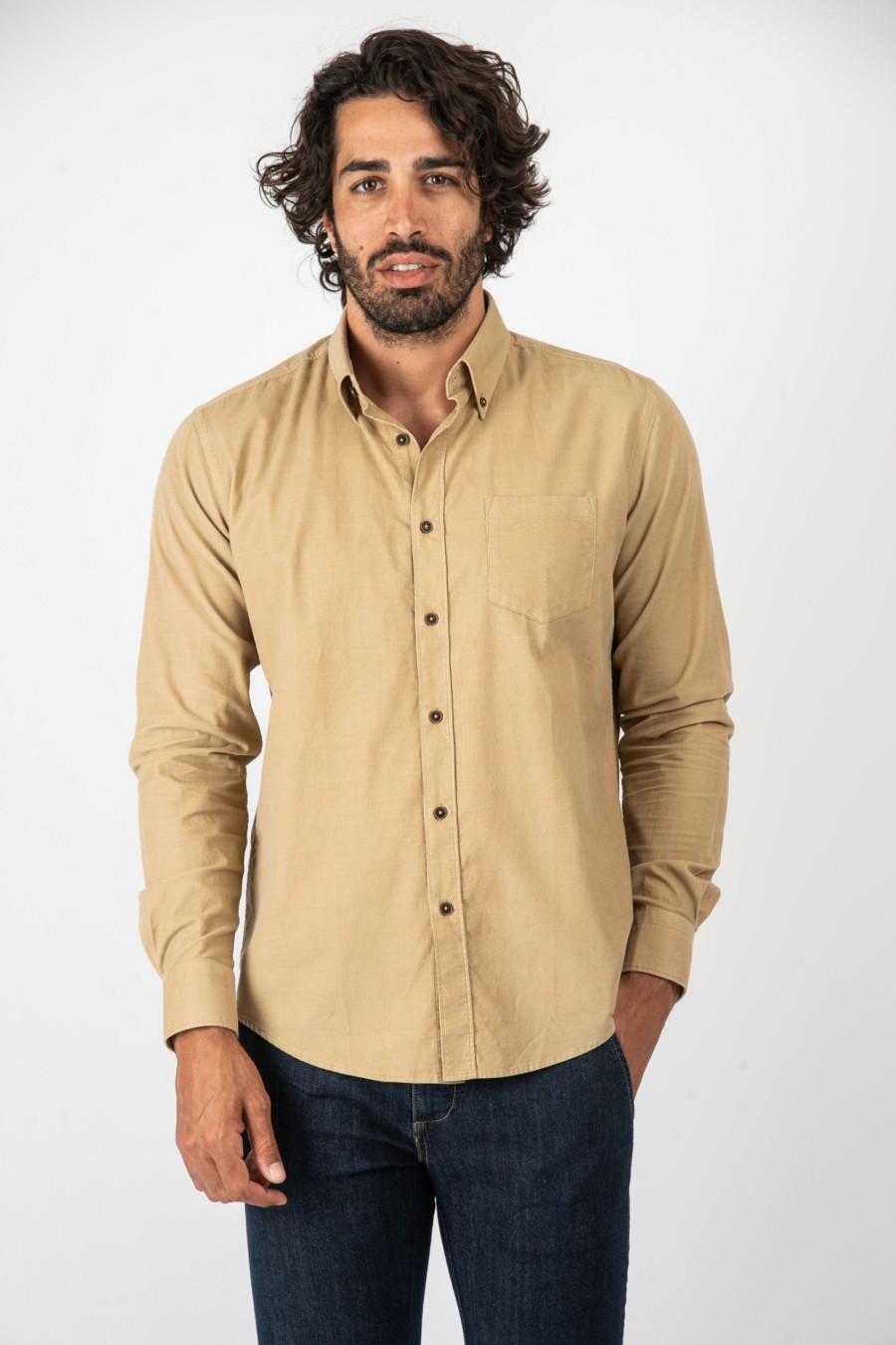 Camicie Cotton&Silk | Camicia Velluto Button Down