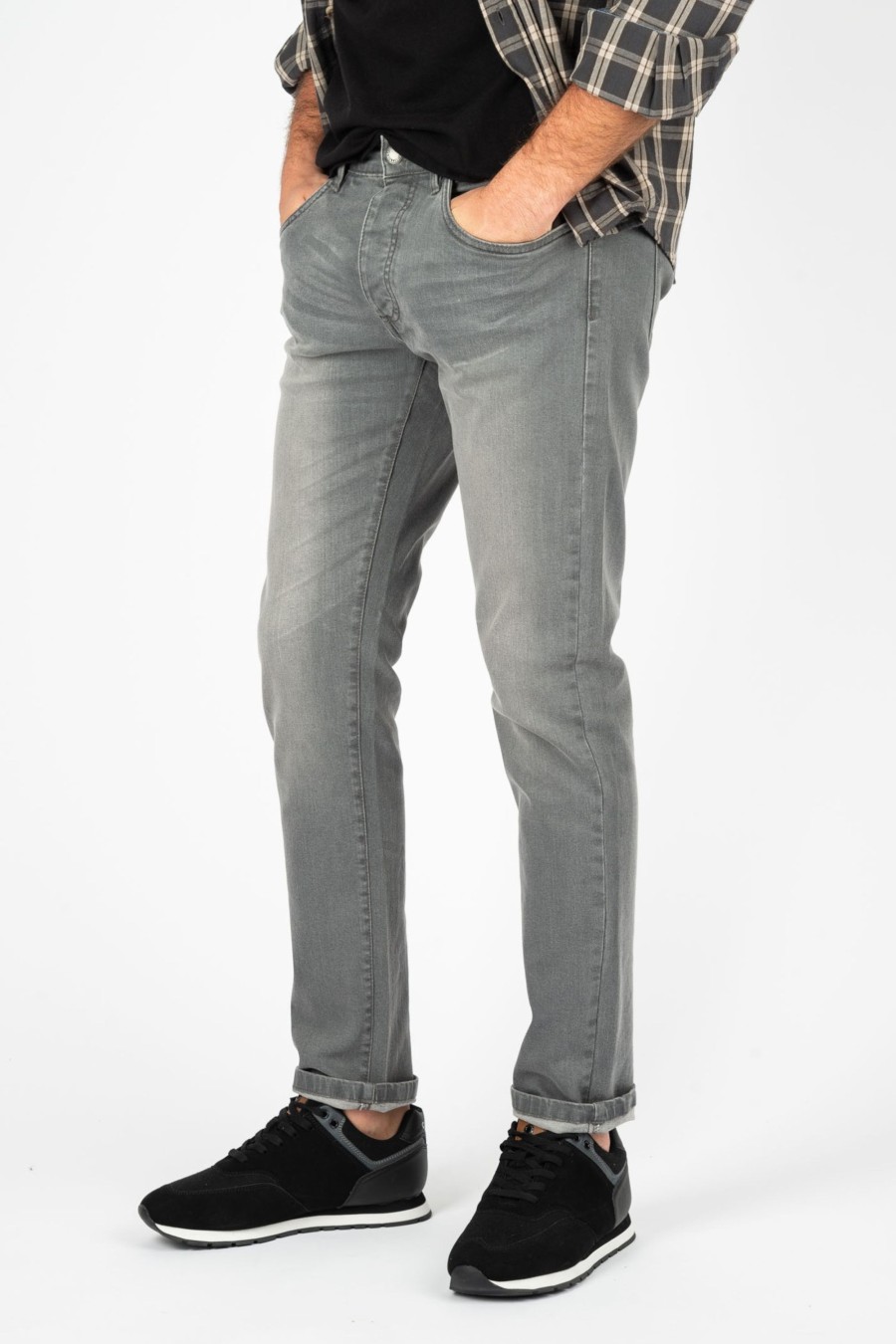 Jeans Cotton&Silk | Jeans Con Sfumature Grigio