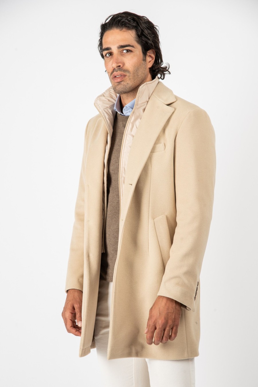 Giacche E Cappotti Cotton&Silk | Cappotto Pettorina